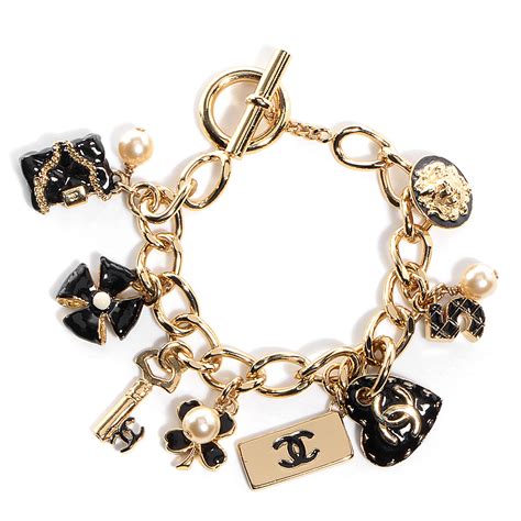 chanel gold charm|Chanel charms for bracelets.